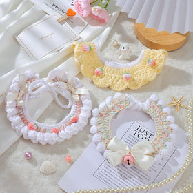 Wool Woven Collar British Shorthair Kittens Handmade